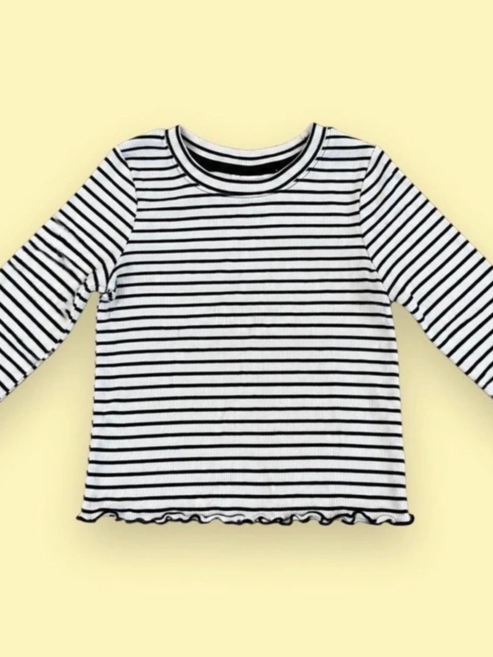 Cat & Jack Toddler Girls Long Sleeve Striped T-Shirt 4T